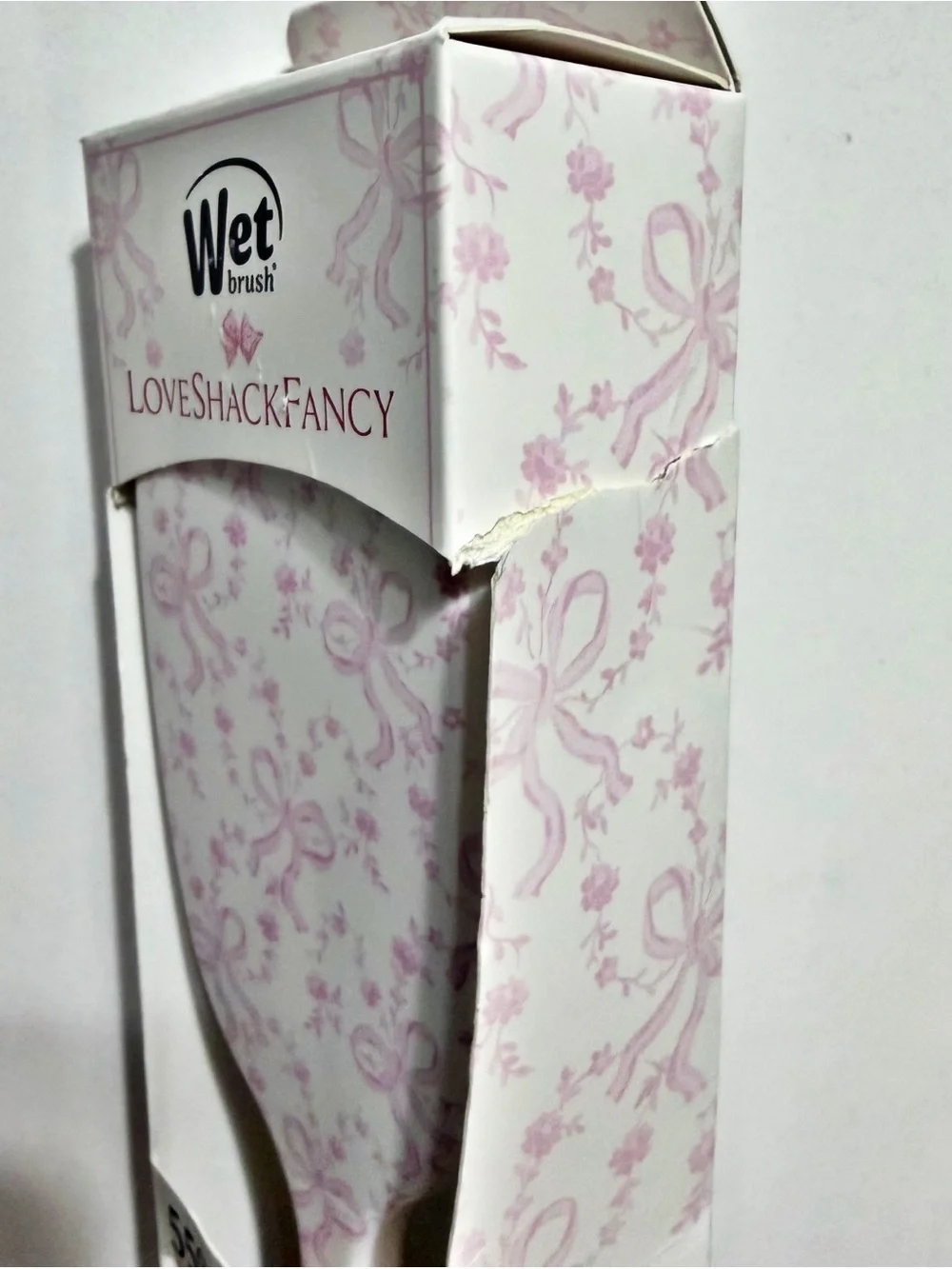 LoveShackFancy x Wet Brush Smooth Styler, Coquette Bow Pink Bows NEW IN BOX